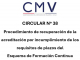 Circular N° 38 CMV -